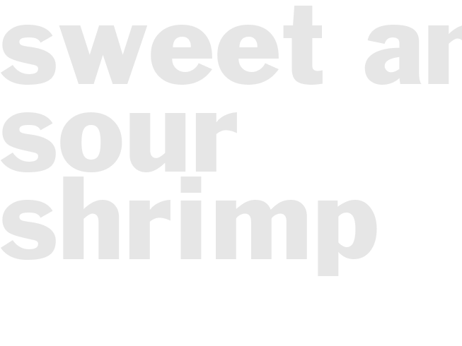 SWEET AND SOUR SHRIMP