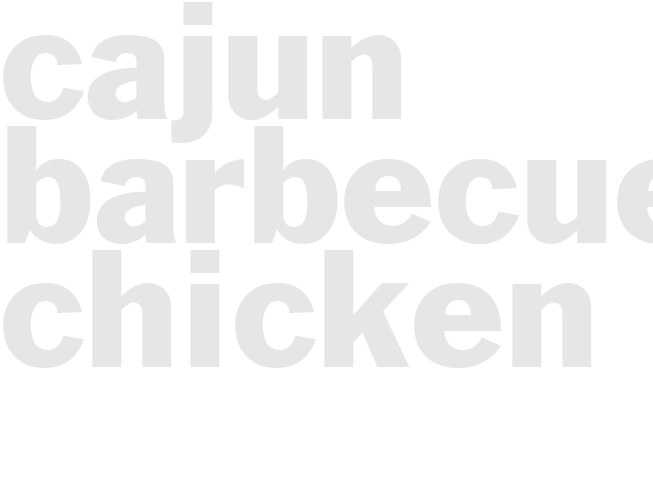 CAJUN BARBECUED CHICKEN