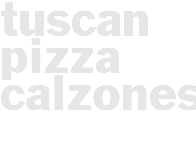 TUSCAN PIZZA CALZONES