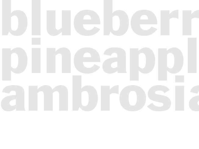 BLUEBERRY-PINEAPPLE AMBROSIA
