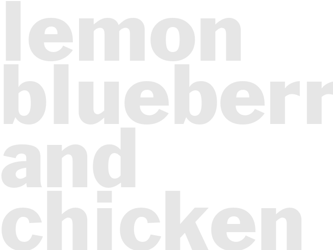 LEMON BLUEBERRY AND CHICKEN SALAD