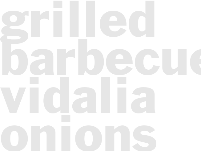 Grilled - BARBECUED VIDALIA ONIONS