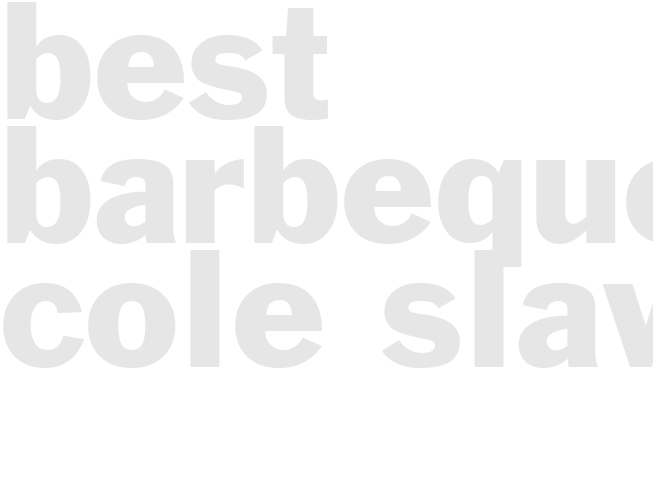 BEST BARBEQUE COLE SLAW