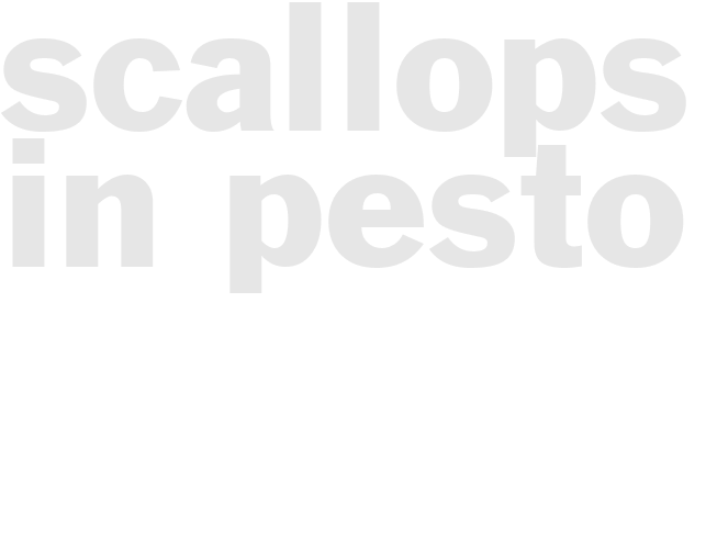 SCALLOPS IN PESTO
