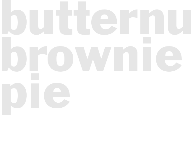 BUTTERNUT BROWNIE PIE