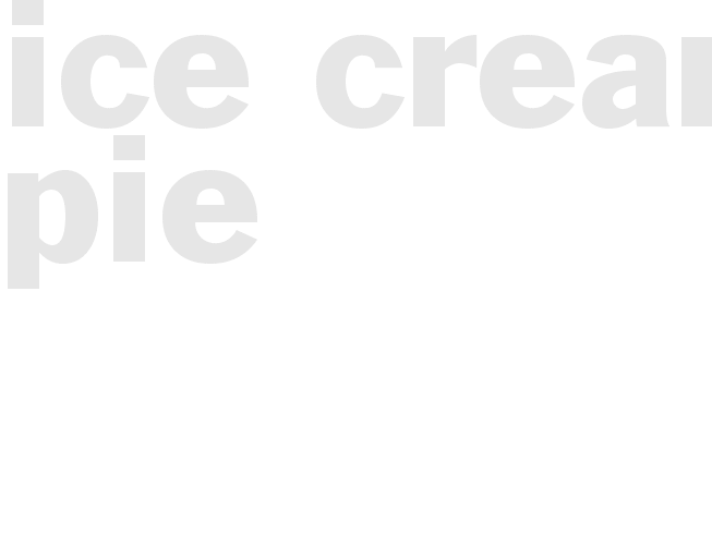 ICE CREAM PIE