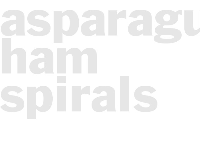 ASPARAGUS HAM SPIRALS