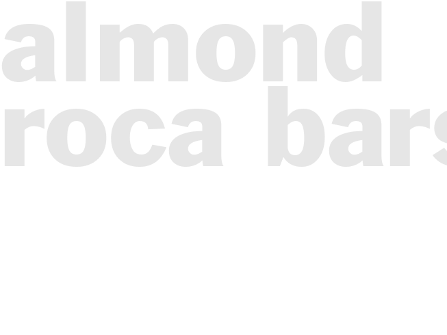 ALMOND ROCA BARS
