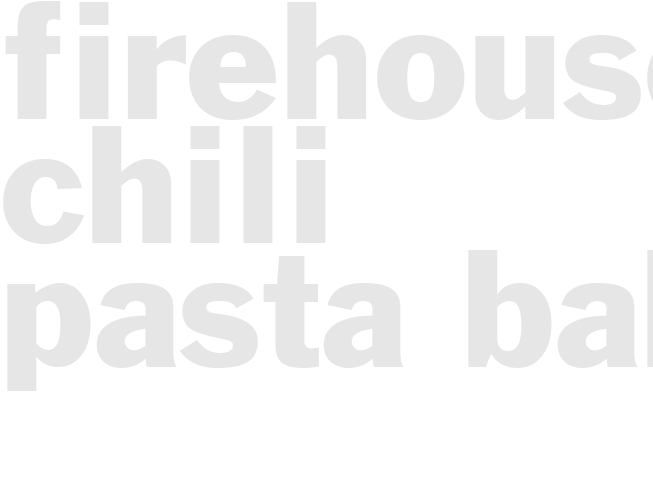 FIREHOUSE CHILI PASTA BAKE