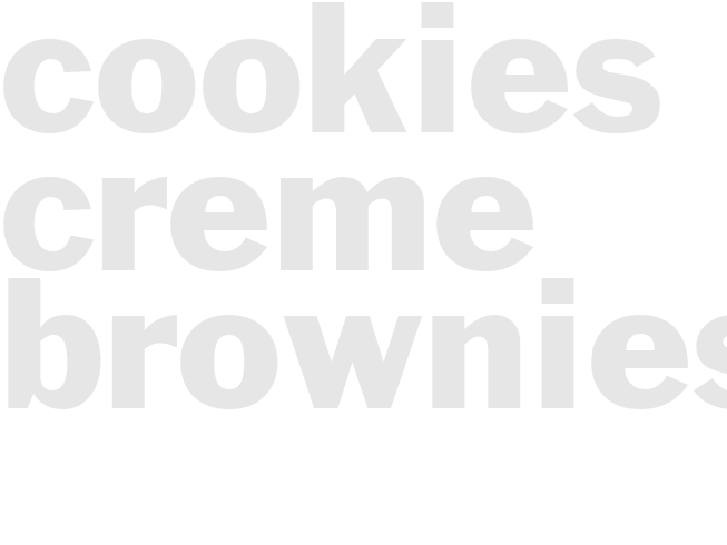 COOKIES N CREME BROWNIES