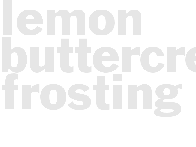 LEMON BUTTERCREAM FROSTING