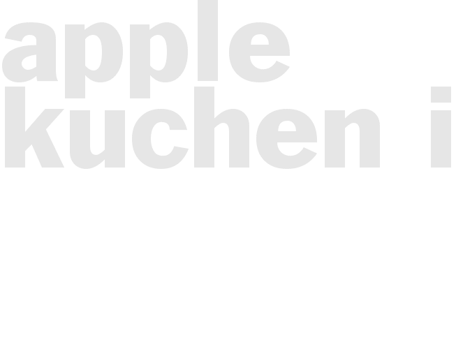 APPLE KUCHEN  II