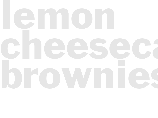 LEMON CHEESECAKE BROWNIES