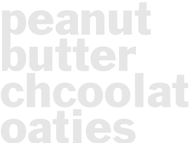 PEANUT BUTTER CHCOOLATE OATIES