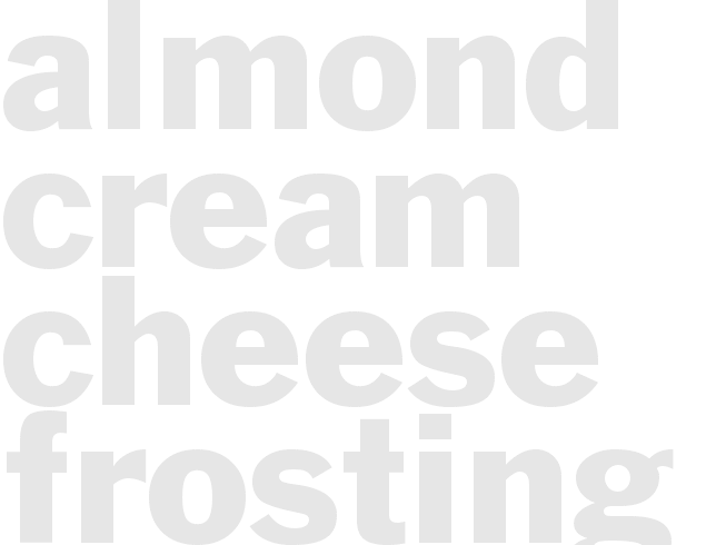 ALMOND CREAM CHEESE FROSTING