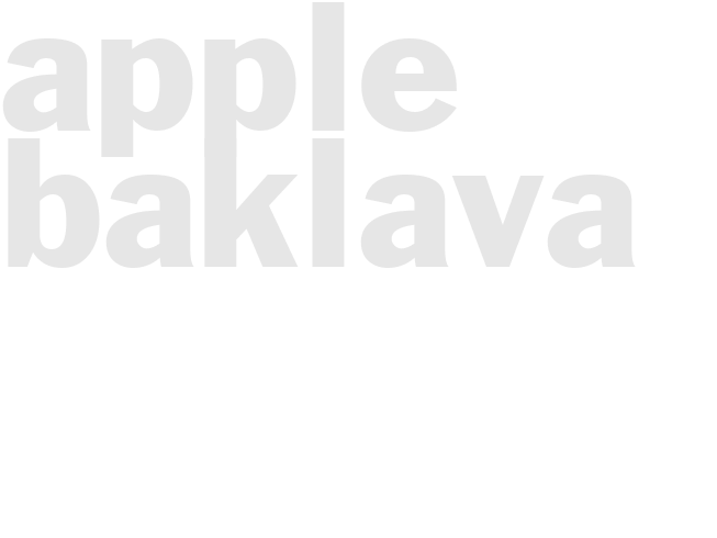 APPLE BAKLAVA