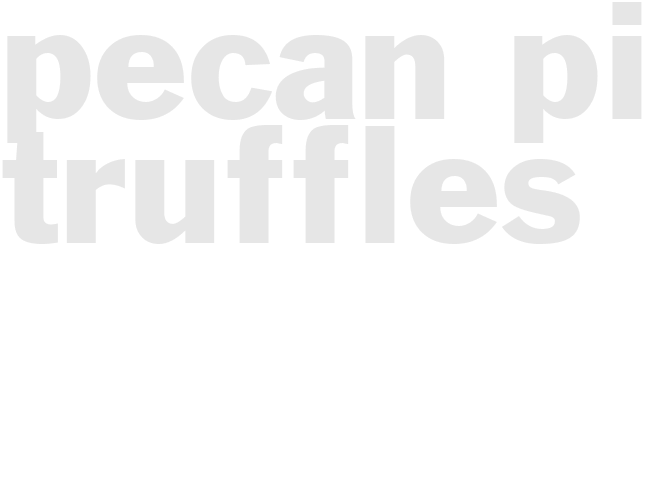 PECAN PIE TRUFFLES