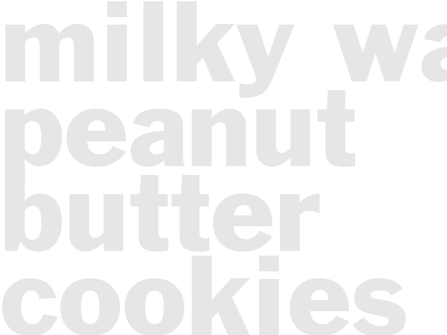 MILKY WAY PEANUT BUTTER COOKIES