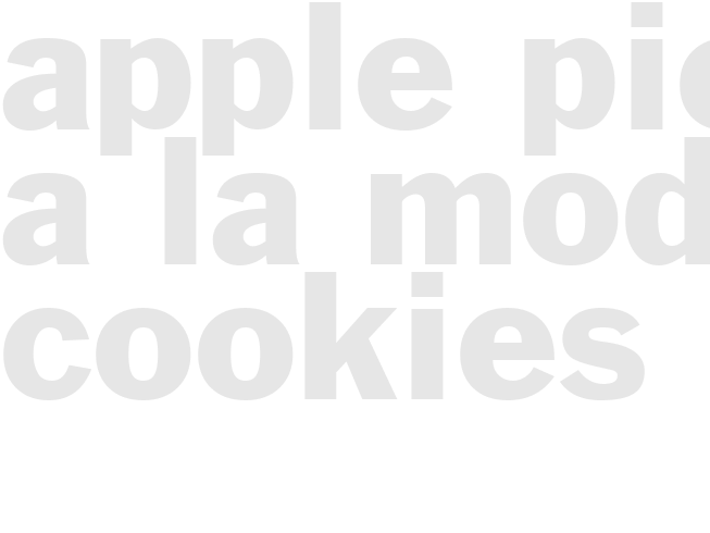 APPLE PIE A LA MODE COOKIES
