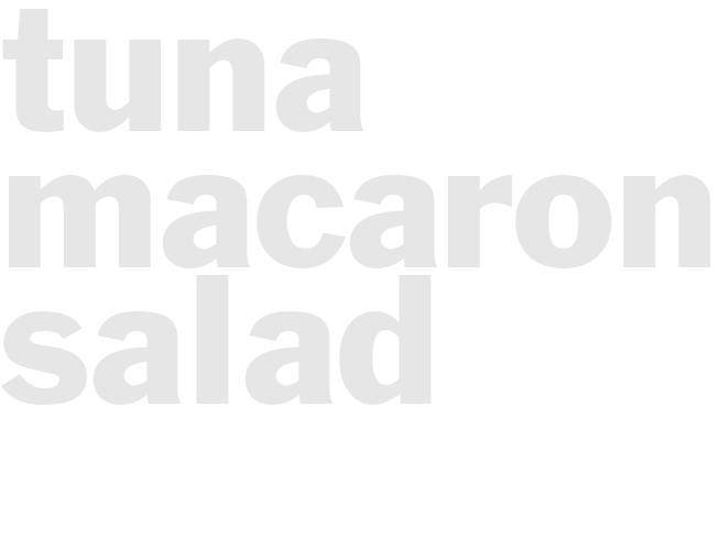 TUNA MACARONI SALAD 