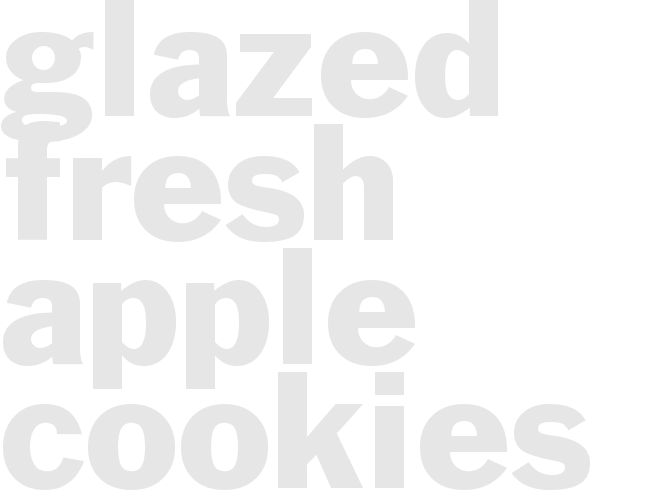 GLAZED FRESH APPLE COOKIES