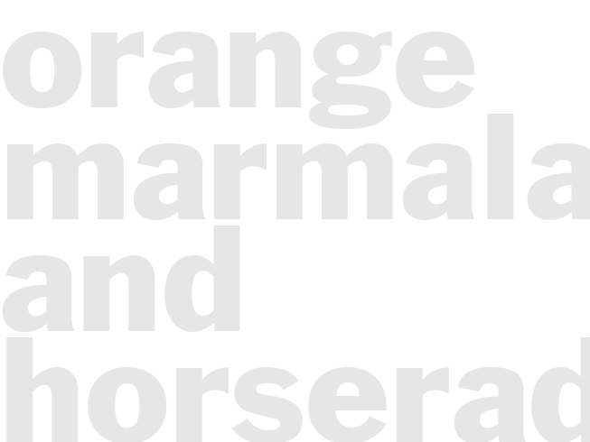 ORANGE MARMALADE AND HORSERADISH SEAFOOD DIPPING