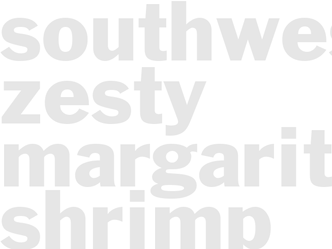 SOUTHWEST ZESTY MARGARITA SHRIMP