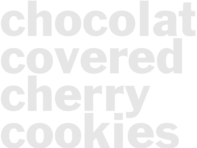 CHOCOLATE COVERED CHERRY COOKIES