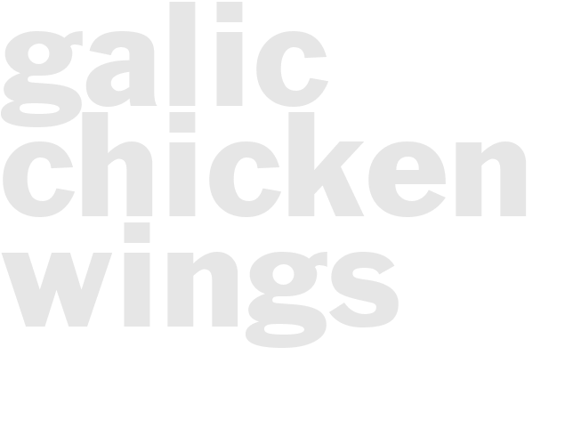 GALIC CHICKEN WINGS