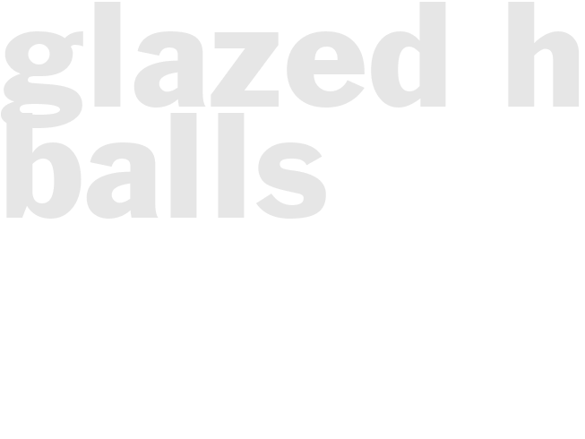 GLAZED HAM BALLS