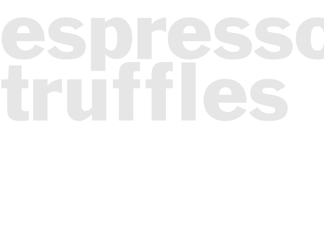 ESPRESSO TRUFFLES