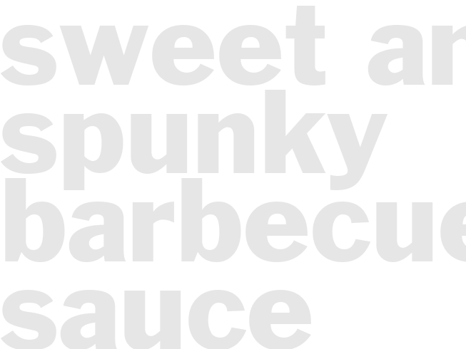 SWEET AND SPUNKY BARBECUE SAUCE