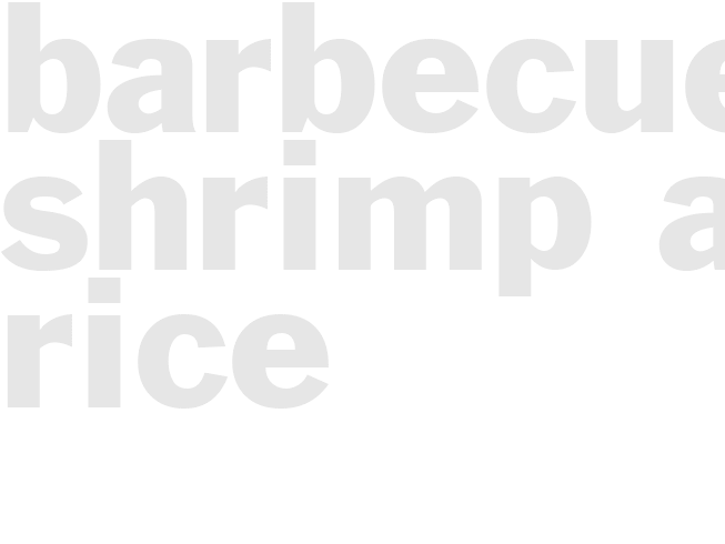 BARBECUED SHRIMP AND RICE