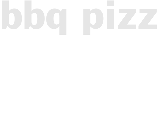BBQ PIZZA