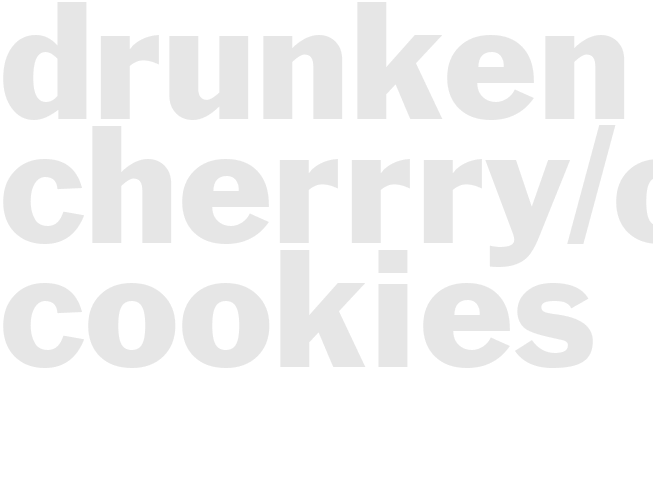 Drunken Cherrry/Orange Cookies