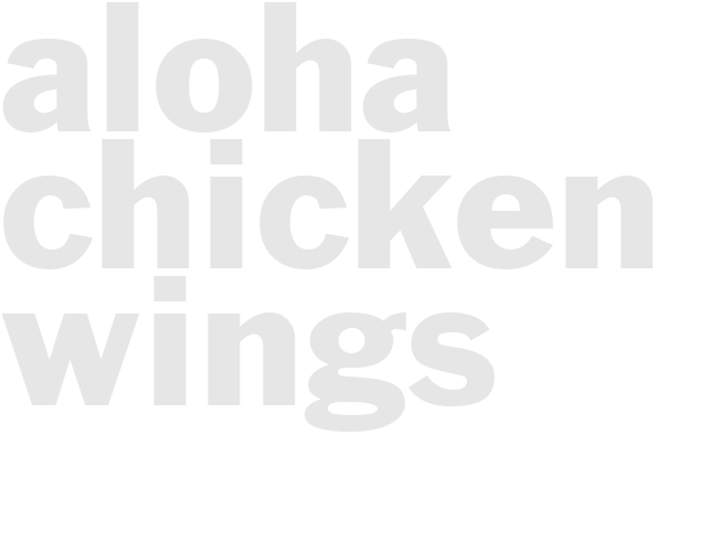 ALOHA CHICKEN WINGS