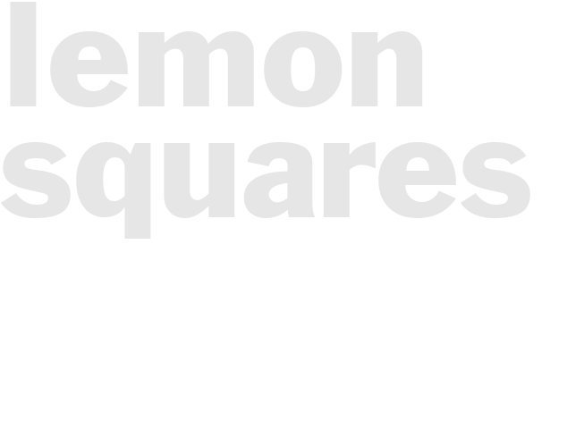 LEMON SQUARES