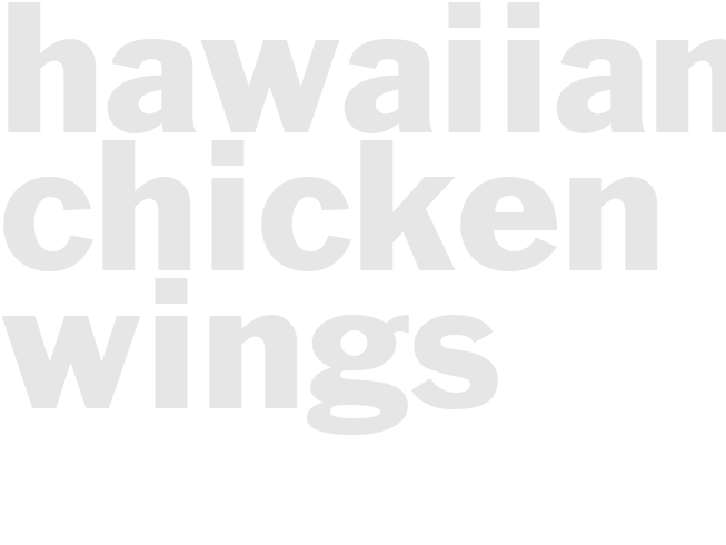 HAWAIIAN CHICKEN WINGS