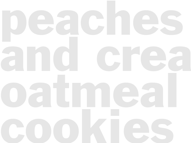 PEACHES AND CREAM OATMEAL COOKIES