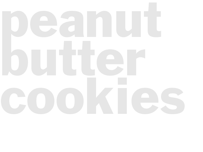 PEANUT BUTTER COOKIES