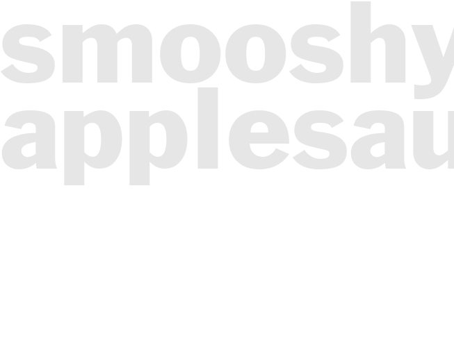 SMOOSHY APPLESAUCE