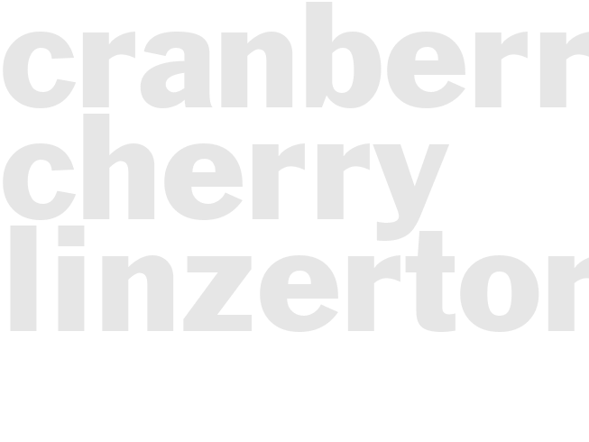 CRANBERRY-CHERRY LINZERTORTES  