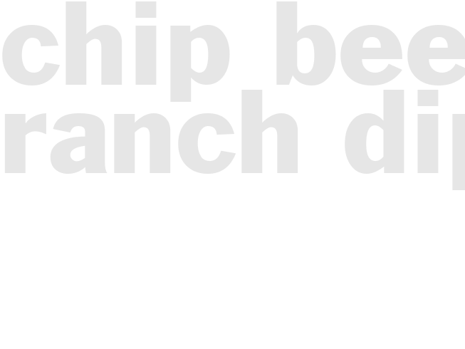 CHIP BEEF RANCH DIP