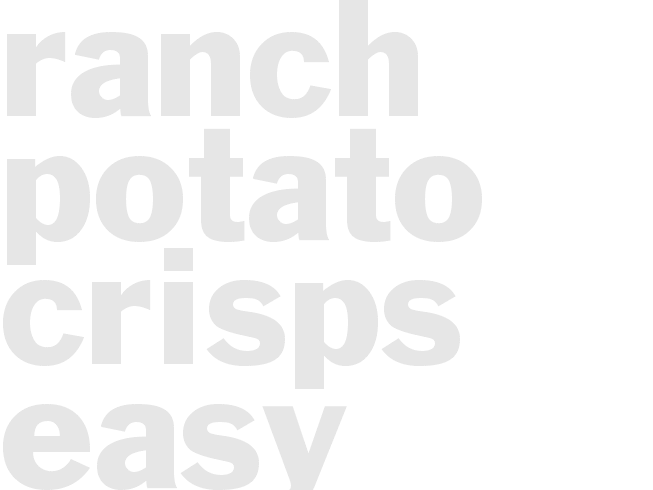 * RANCH POTATO CRISPS* - Easy