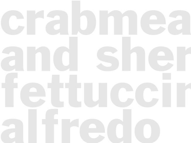 CRABMEAT AND SHERRY FETTUCCINE ALFREDO