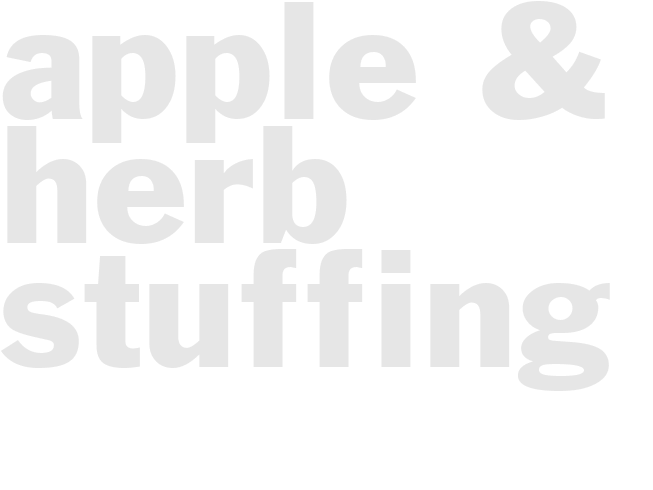 APPLE & HERB STUFFING 