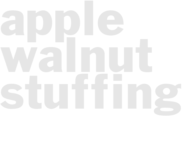 APPLE WALNUT STUFFING