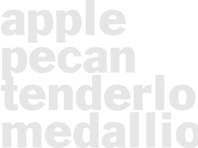 APPLE-PECAN TENDERLOIN MEDALLIONS 