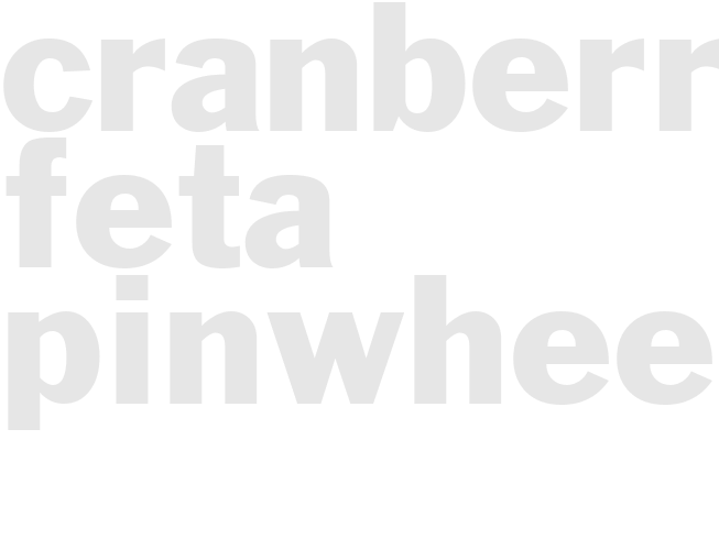 CRANBERRY FETA PINWHEELS