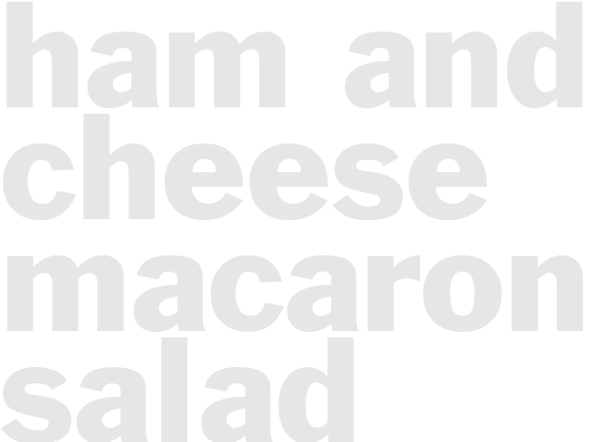 HAM AND CHEESE MACARONI SALAD 